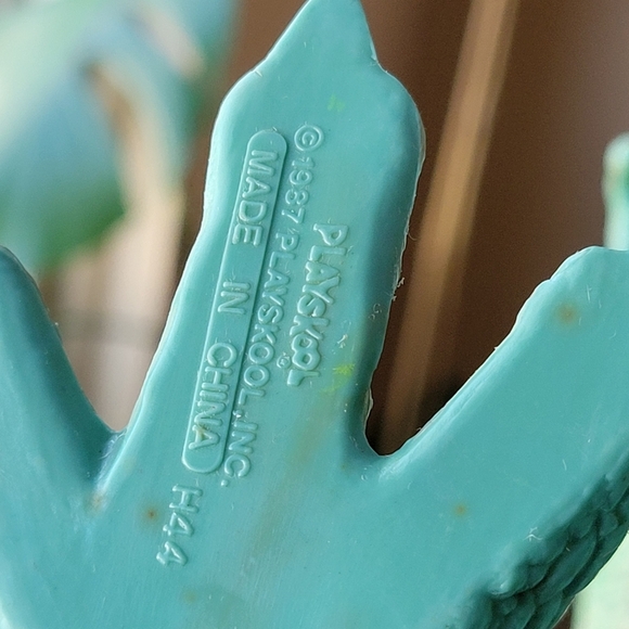 Vintage 1987 Playskool Definitely Dinosaurs Spinosaurus & T-Rex Set - Picture 11 of 14